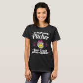 Ik ben de linkse pitcher Softball Lefty T-shirt (Voorkant volledig)