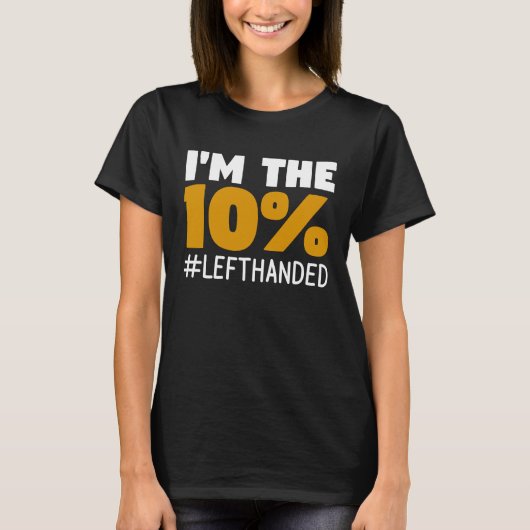 Ik ben de linkshandige linkshandig t-shirt (Voorkant)