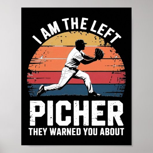 Ik Ben De Linkspitcher Waarvoor Ze Je Hebben Gewaa Poster (Voorkant)
