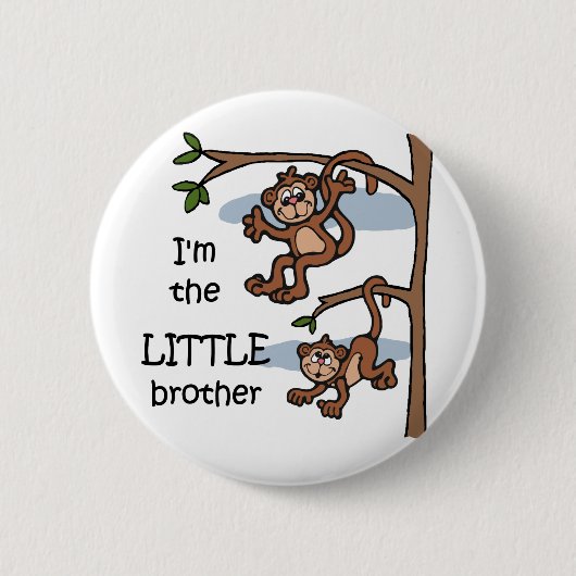 Ik ben de Little Brother-knop Ronde Button 5,7 Cm (Voorkant)