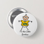 Ik ben de Little Brother-knop Ronde Button 5,7 Cm (Voorkant /achterkant)