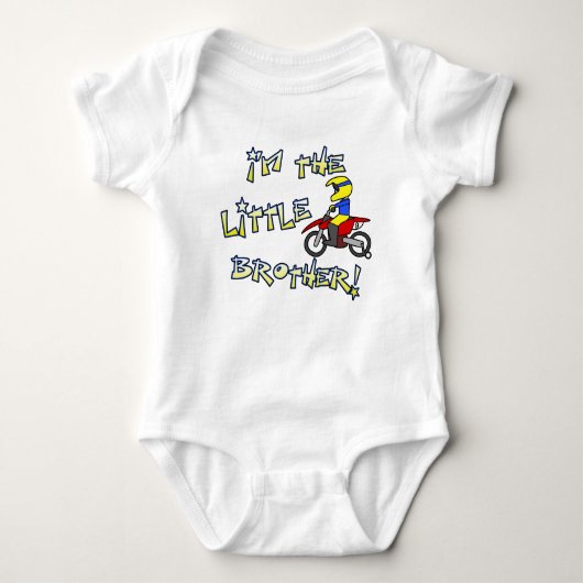 Ik ben de Little Brother Motorcross Kleding Romper (Voorkant)