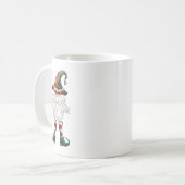 Ik ben de Little Sister Elf Family Matching Group  Koffiemok (Voorkant links)