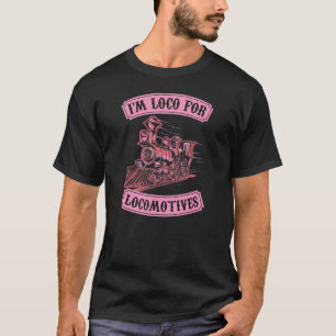 Ik ben de locatie voor locomotieven die met een mo t-shirt