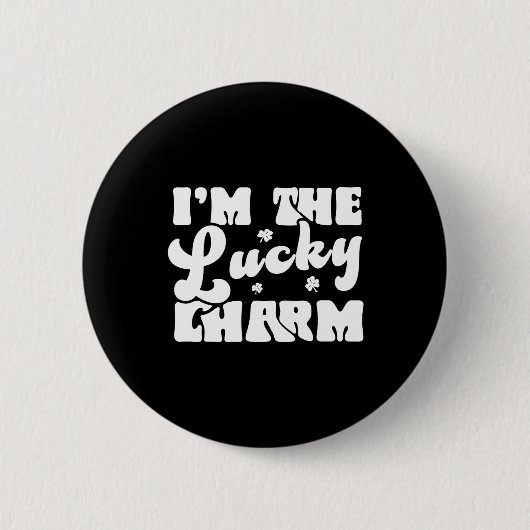 Ik ben de Lucky Charm Grappige Patricks Dag  Ronde Button 5,7 Cm (Voorkant)