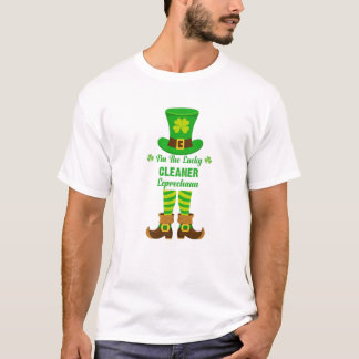Ik ben de Lucky Cleaner Leprechaun Funny St. Patri T-shirt