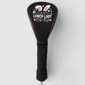 Ik ben de Lunch Lady Bunny Pasen Matching Golfheadcover (Voorkant)