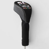Ik ben de lunchdame Bunny Easter Matching Golfheadcover (Schuin)