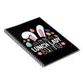 Ik ben de lunchdame Bunny Easter Matching Notitieboek (Rechterzijde)