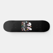 Ik ben de lunchdame konijn Paas-matching Persoonlijk Skateboard (Horizontaal)