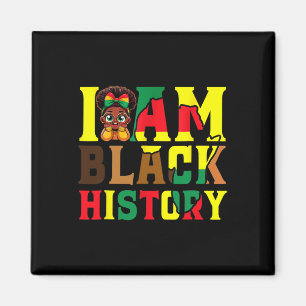 Ik ben de maand van de zwarte geschiedenis Afro-Am Magneet