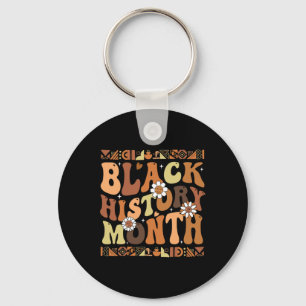 Ik ben de maand van de zwarte geschiedenis Afro-Am Sleutelhanger