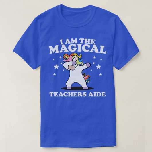 Ik ben de Magical Teachers Adabbing Unicorn T-shirt (Design voorkant)