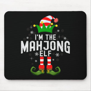 Ik ben de Mahjong-elf kerst familie Pyjama kostuum Muismat