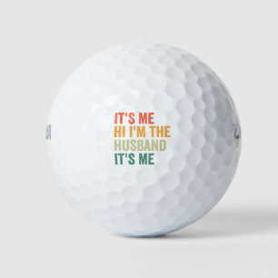 Ik ben de man die ik ben... ik ben de grappige paa golfballen
