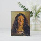 IK BEN DE MANIER VAN DE WAARHEID EN HET LEVEN BRIEFKAART (Staand voorkant)