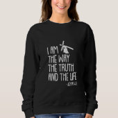 Ik ben de manier waarop de kerst van het leven Chr Trui (Voorkant)