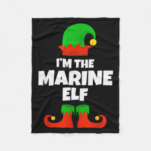 Ik ben de marine elf familie pyjama kerst biologie fleece deken