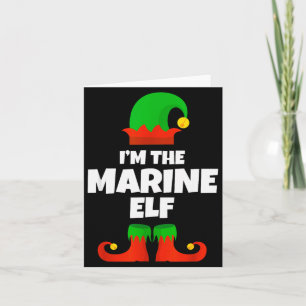 Ik ben de marine-elf familie pyjama kerst biologie kaart