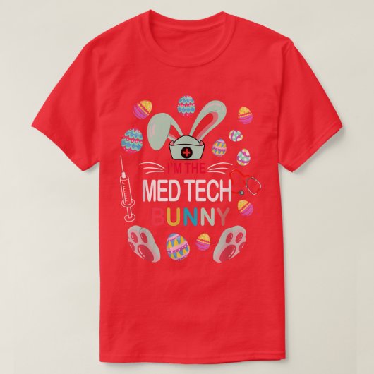 Ik ben de Med Tech Bunny Matching Family Easter Pa T-shirt (Design voorkant)