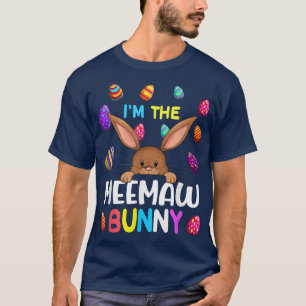 Ik ben de Meemaw Bunny Matching Family Easter Part T-shirt