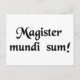 Ik ben de meester van het universum! briefkaart