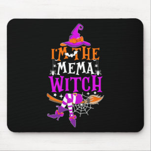 Ik ben de Mema Witch Fun Halloween Family Matching Muismat