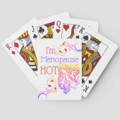 Ik ben de menopauze heet alphonse mucha salon meis pokerkaarten (Achterkant)