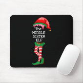 Ik ben de middelste zuster Elf Kerst Xmas Funny Ma Muismat (Met muis)