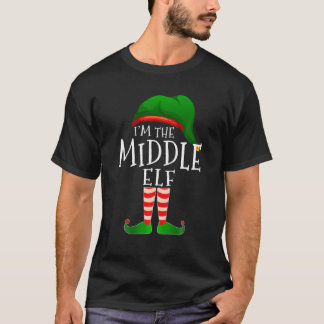 Ik ben de Midden-Elf Matching Familie Kerstmis T-shirt