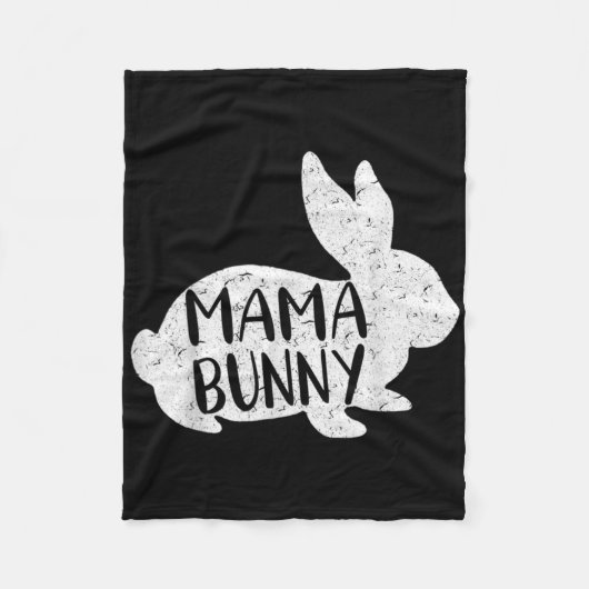 Ik ben de Mimi Bunny Pasen Grappig Pasen Moederdag Fleece Deken (Voorkant)