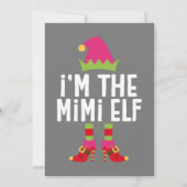 Ik ben de Mimi Elf bijpassende kerst outfit Kaart (Voorkant)