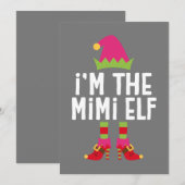 Ik ben de Mimi Elf bijpassende kerst outfit Kaart (Voorkant / Achterkant)