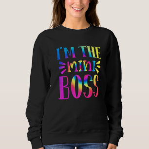 Ik ben de mini Boss Tie Dye Grafisch terug naar sc Trui