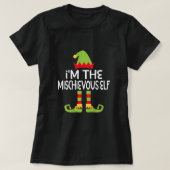 Ik ben de Mischievous Elf T-Shirt Matching Kerstmi (Design voorkant)