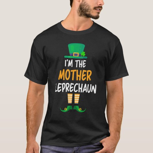 Ik ben de moeder Leprechaun St Patrick's Day Famil T-shirt (Voorkant)