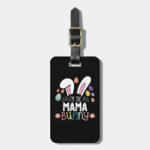 Ik ben de moeder moeder bunny paasfamilie matching bagagelabel (Voorkant verticaal)