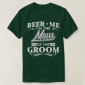 Ik ben de moeder van de bruindrinkerbier. t-shirt (Design voorkant)