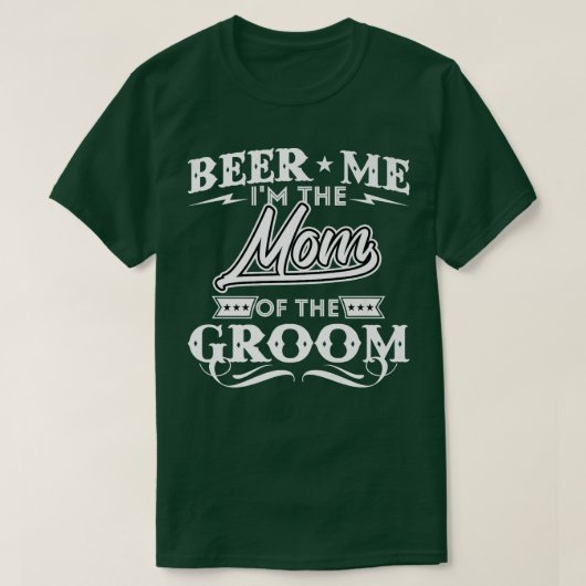 Ik ben de moeder van de bruindrinkerbier. t-shirt (Design voorkant)