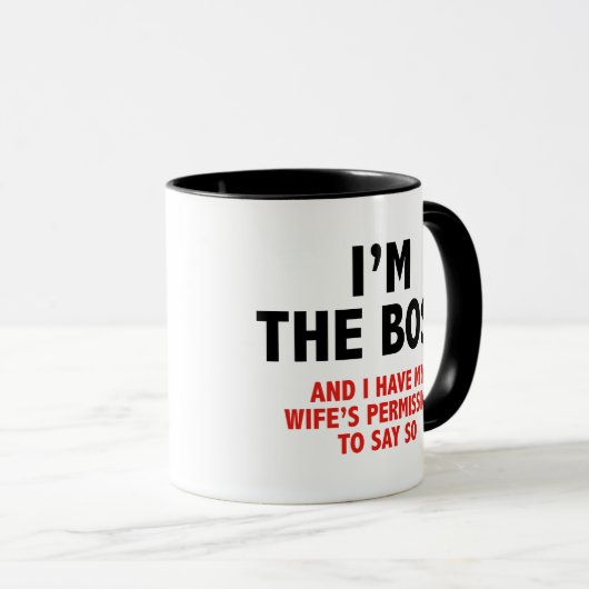 Ik ben de Mok van de Boss Coffee (Voorkant rechts)