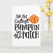 Ik ben de mooiste pompoen in de lap grond kaart (Gele Bloem)