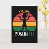 Ik ben de moslim-elf die kerst overeenkomt kaart (Gele Bloem)