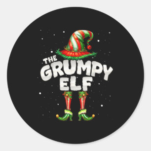 Ik ben de Mpy Elf Familie Matching Groep Kerstmis  Ronde Sticker
