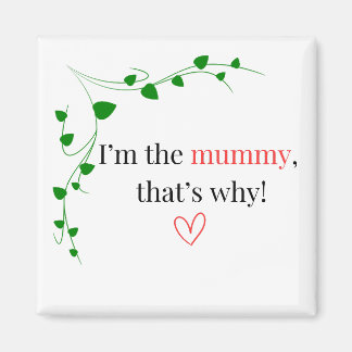 Ik ben de mummie, daarom magneet! magneet