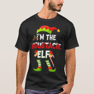 Ik ben de Mustache Elf met Kerstmis Matching Pajam T-shirt