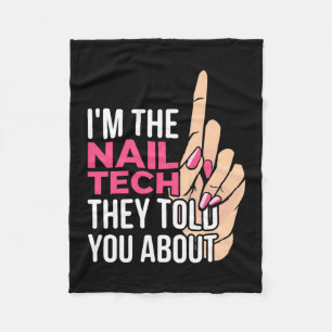 Ik ben de Nail Tech Fleece Deken