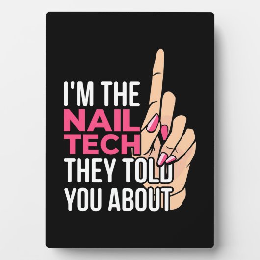 Ik ben de Nail Tech Fotoplaat (voorkant)