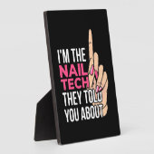 Ik ben de Nail Tech Fotoplaat (Zijkant)