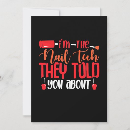 Ik ben de Nail Tech Kaart (Voorkant)
