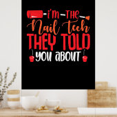 Ik ben de Nail Tech Poster (Keuken)